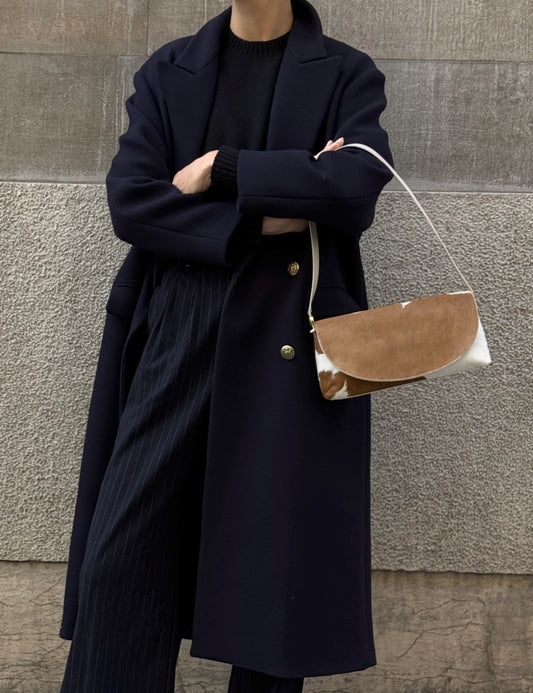 Navy Cloth Coat