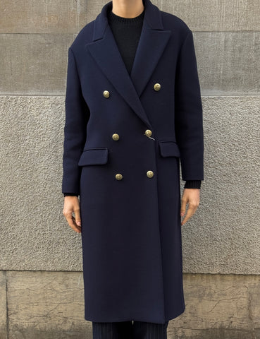 Navy Cloth Coat