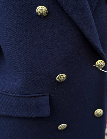 Navy Cloth Coat