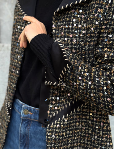 Sequin and Tweed Jacket