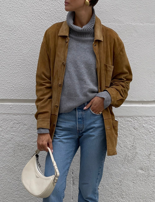 Camel Suede Jacket