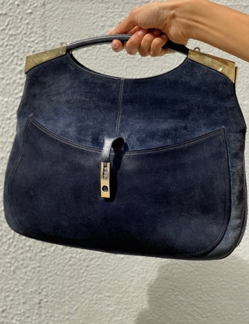 Bolso de Ante Azul