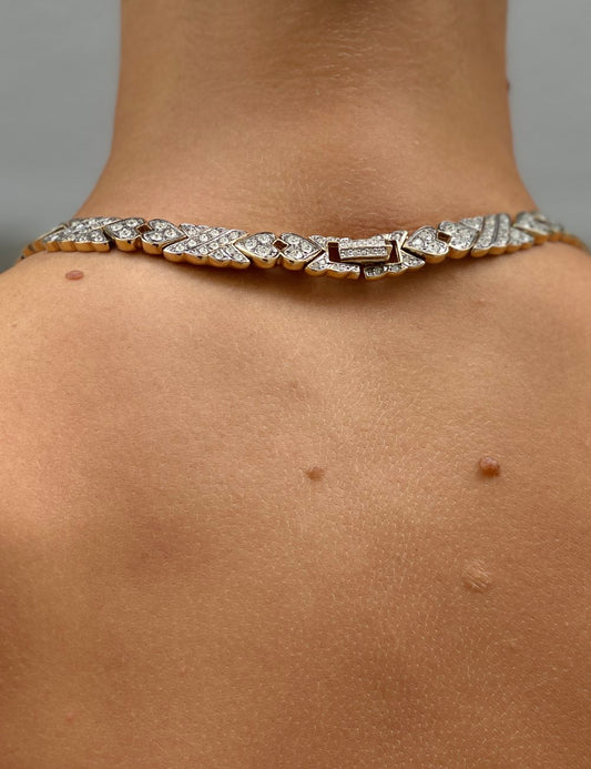 Gold and Diamond Choker