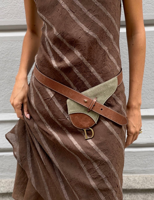 Brown and Khaki Belt