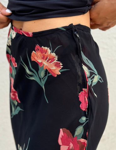 Carnation Print Skirt