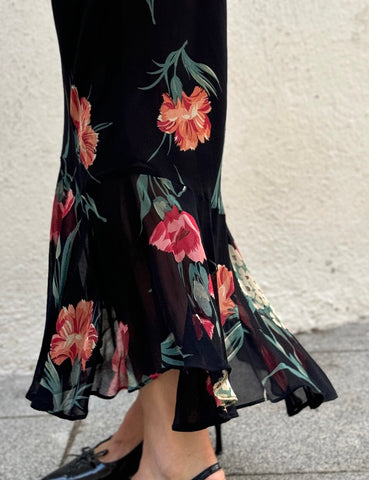 Carnation Print Skirt