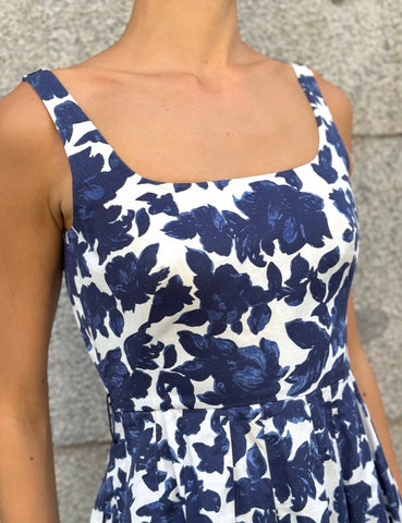 Blue Floral Dress