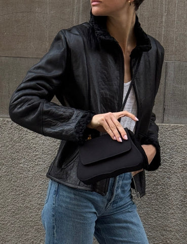 Black Satin Bag