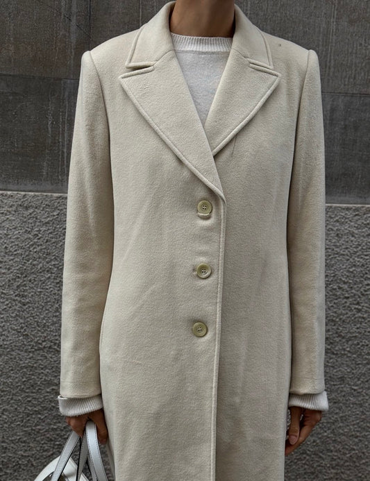 Beige Cloth Coat