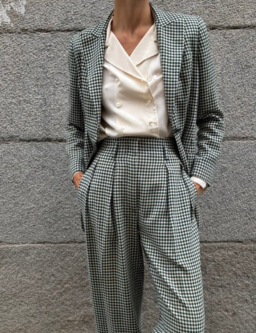 Checked Suit Jacket