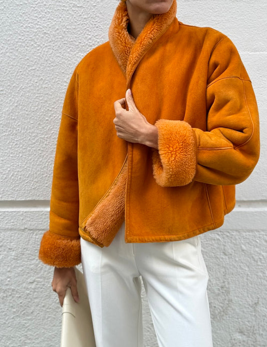 Chaqueta Mouton Naranja