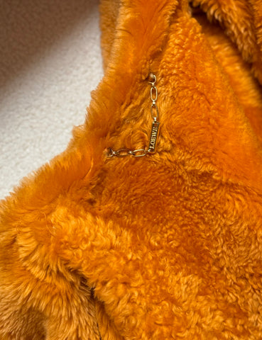 Orange Mouton Jacket