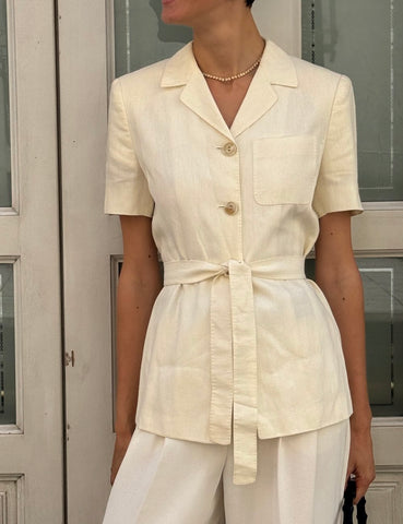 White Linen Jacket