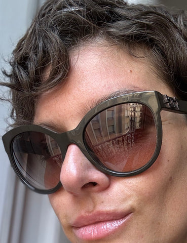 Pink Rectangular Glasses