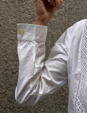 White Openwork Shirt