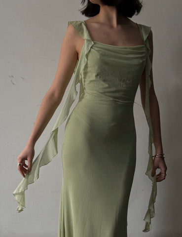 Green Flowy Dress