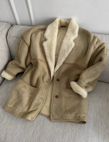 XL Cream Teddy Coat