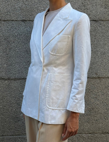 White Double Breasted Jacket