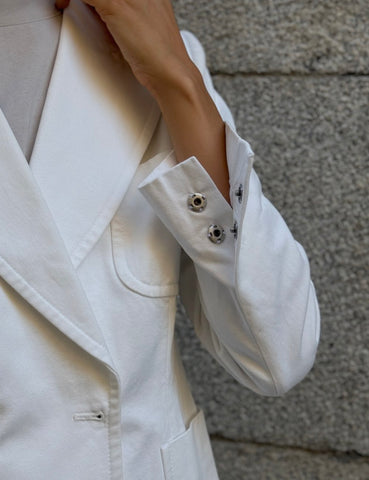 White Double Breasted Jacket