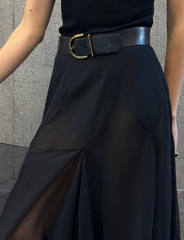 Falda Negra Gasa