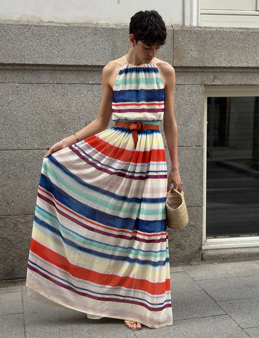 Multicolor Striped Dress