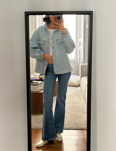 Übergroße Jeansjacke