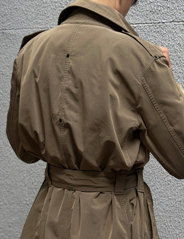 Khaki Nylon Trench