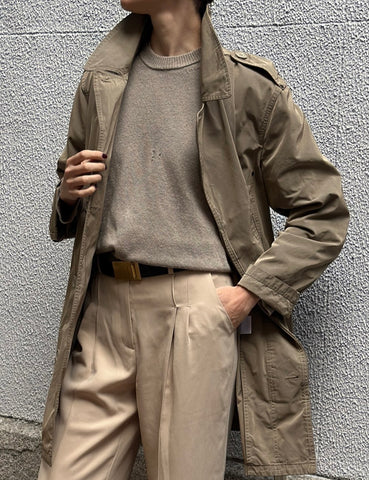 Khaki Nylon Trench