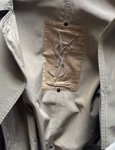 Khaki Nylon Trench