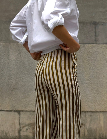 Striped Straight Pants