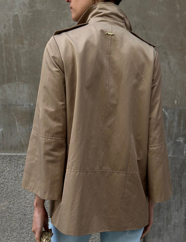 Camel Double Breasted Trench