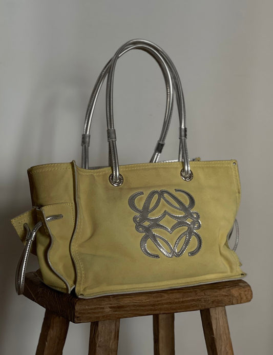 Yellow Suede Bag
