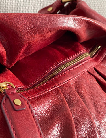 Red Hobo Bag