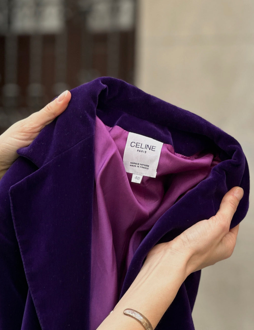 Royal Purple Samtjacke