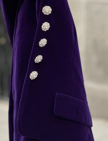 Royal Purple Samtjacke
