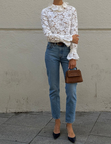 White Lace Blouse