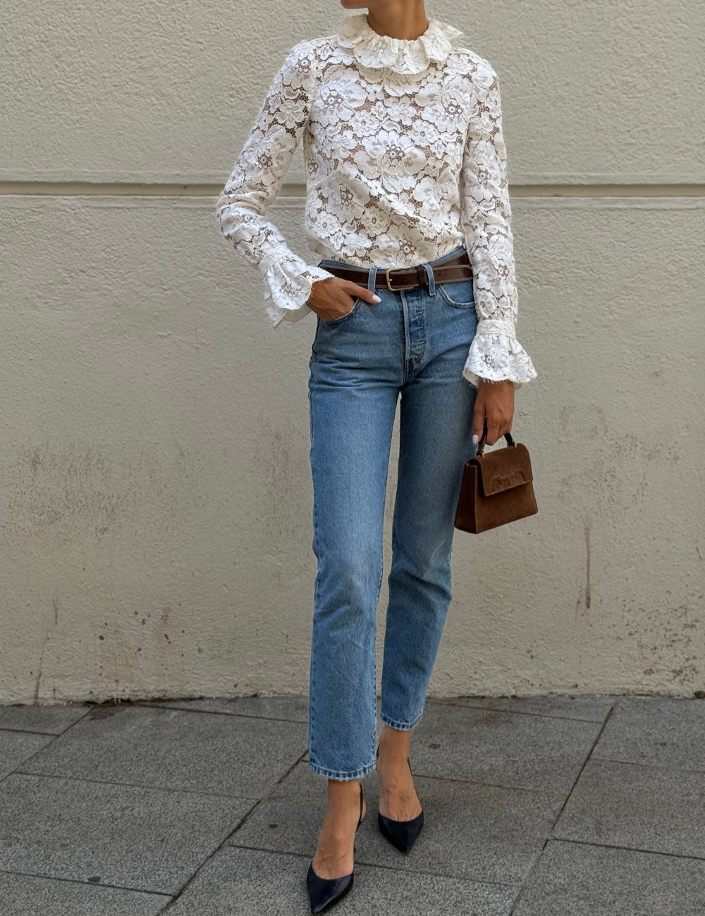 White Lace Blouse