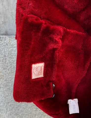 Red Mouton Coat