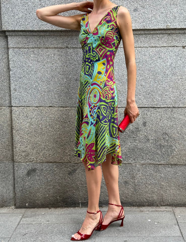 Abstract Printed Dress