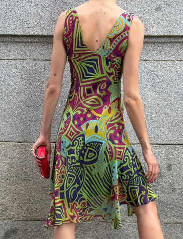 Abstract Printed Dress