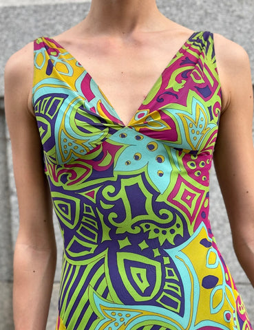 Abstract Printed Dress