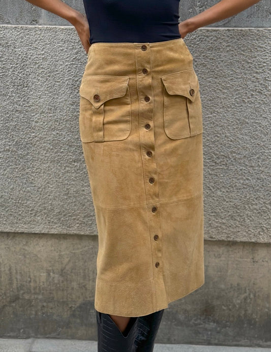 Suede Skirt