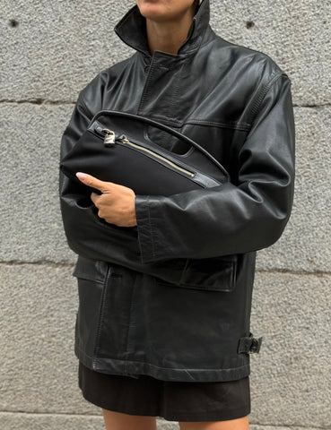 Oversized Leather Jacket