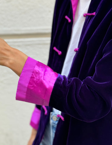 Purple Velvet Jacket