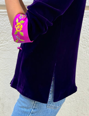 Chaqueta Terciopelo Morado