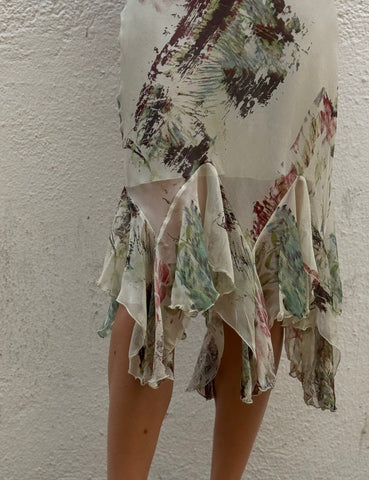 Printed Chiffon Dress