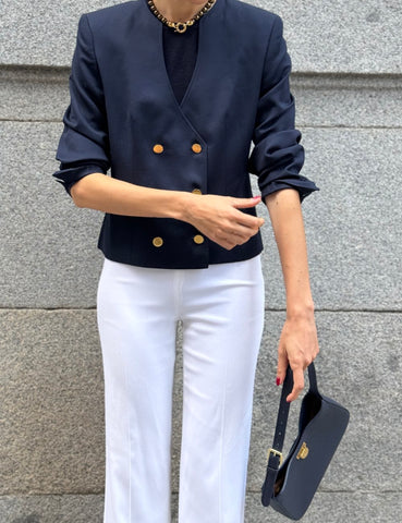 Double-breasted sailor blazer