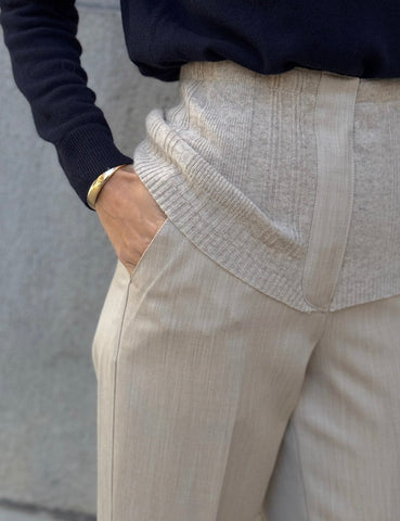 Pantalón Beige Lana