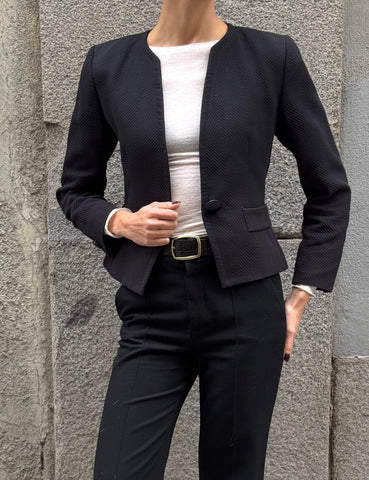 Black Textured Jacket