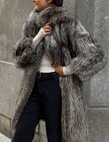 Long Silver Fox Coat